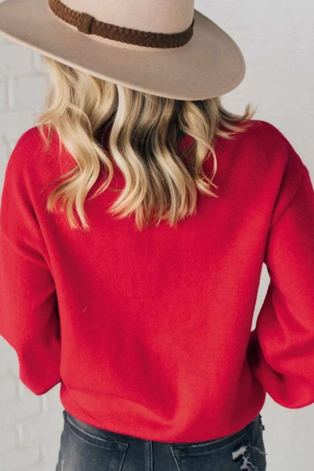 Stylish pearl detail sweater - Love Salve